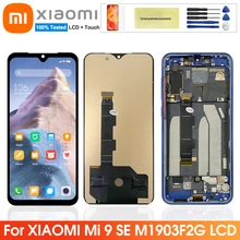 5.97 ''écran Pour Xiaomi Mi 9 SE Mi9 Se Assemblée de convertisseur analogique-Numérique D'écran tactile D'affichage D'affichage à cristaux liquides Avec Cadre Pour Xiaomi Mi 9se Écran LCD=