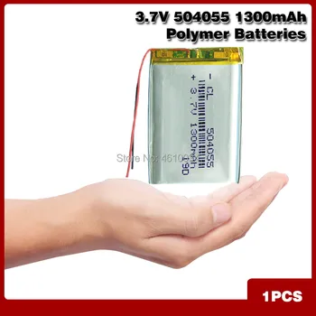 504055 3.7V 1300mAh Rechargeable Li-Polymer Li-ion Battery For mp3 mp4 mp5 phone DVR GPS power bank IPTV
504055 3.7V 1300mAh Rechargeable Li-Polymer Li-ion Battery For mp3 mp4 mp5 phone DVR GPS power bank IPTV