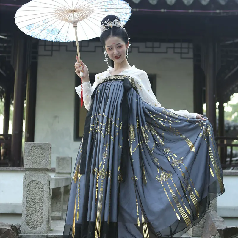 

Dance Hanfu Originale Traditional Women Flower Hanfu Dress Ancient Chinese Costume Beautiful Carnival Princess Tang Dynasty Robe