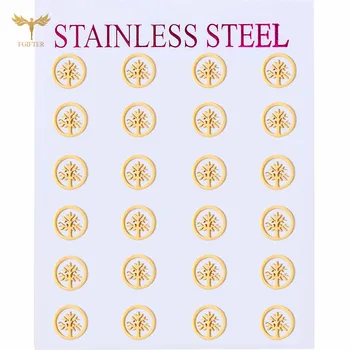 Geometric Small Round Earrings Tree of Life Stud Earrings Fashion Women's Jewelry Set Cheap Jewelry Wholesale 12 Pairs
Geometric Small Round Earrings Tree of Life Stud Earrings Fashion Women's Jewelry Set Cheap Jewelry Wholesale 12 Pairs