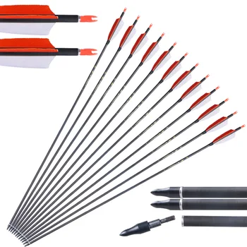 3/6/12pcs ID 6.2mm Archery Carbon Arrows Spine 400 80cm Shaft 4inch Turkey Feathers Recurve Longbow Bow Hunting Shooting
3/6/12pcs ID 6.2mm Archery Carbon Arrows Spine 400 80cm Shaft 4inch Turkey Feathers Recurve Longbow Bow Hunting Shooting