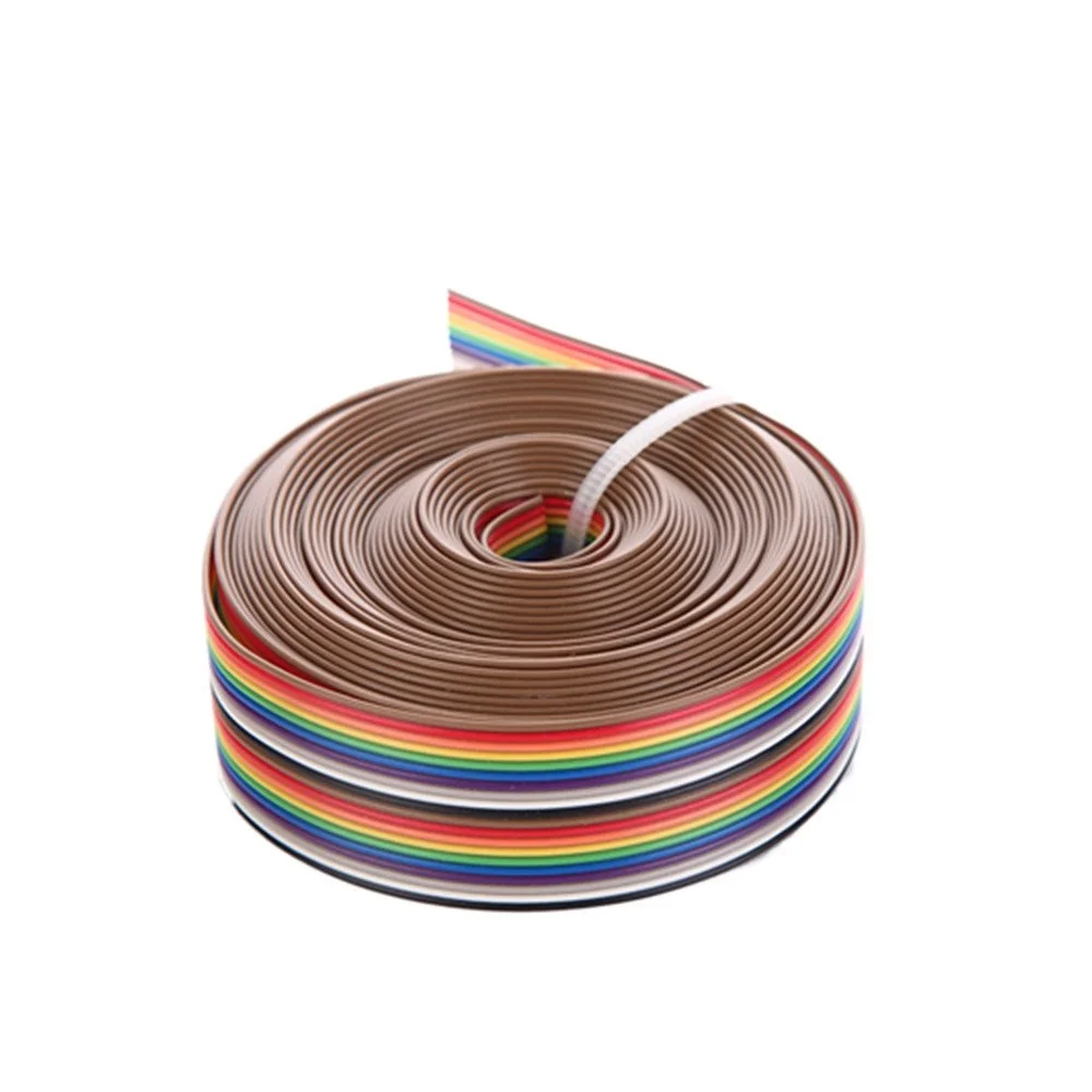 5meters/lot Ribbon Cable 10WAY Flat Color Rainbow Ribbon Cable Wire Rainbow Cable 20P Ribbon Cable 28AWG
5meters/lot Ribbon Cable 10WAY Flat Color Rainbow Ribbon Cable Wire Rainbow Cable 20P Ribbon Cable 28AWG