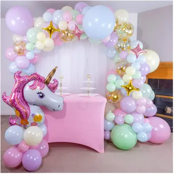 Balloons Garland DIY Premium Pastel Rainbow Unicorn Balloon Arch and Garland Kit Giant Unicorn Foil for kid adult Birthday Decor
Balloons Garland DIY Premium Pastel Rainbow Unicorn Balloon Arch and Garland Kit Giant Unicorn Foil for kid adult Birthday Decor