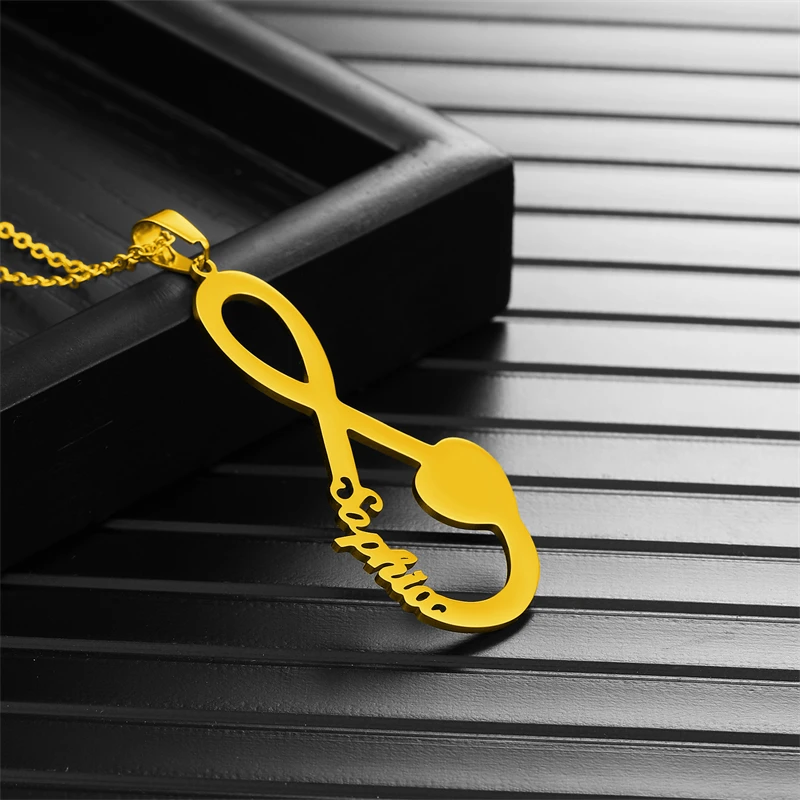 Personalized custom name infinity symbol necklace for women men Number8 pendant Choker Stainless steel jewelry Chain family gift
Personalized custom name infinity symbol necklace for women men Number8 pendant Choker Stainless steel jewelry Chain family gift