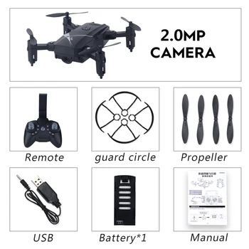 LF602 2.4GHz Folding RC Drone Quadcopter Standard w/ Optional Camera 0.3MP 480P indoor and outdoor flying
LF602 2.4GHz Folding RC Drone Quadcopter Standard w/ Optional Camera 0.3MP 480P indoor and outdoor flying