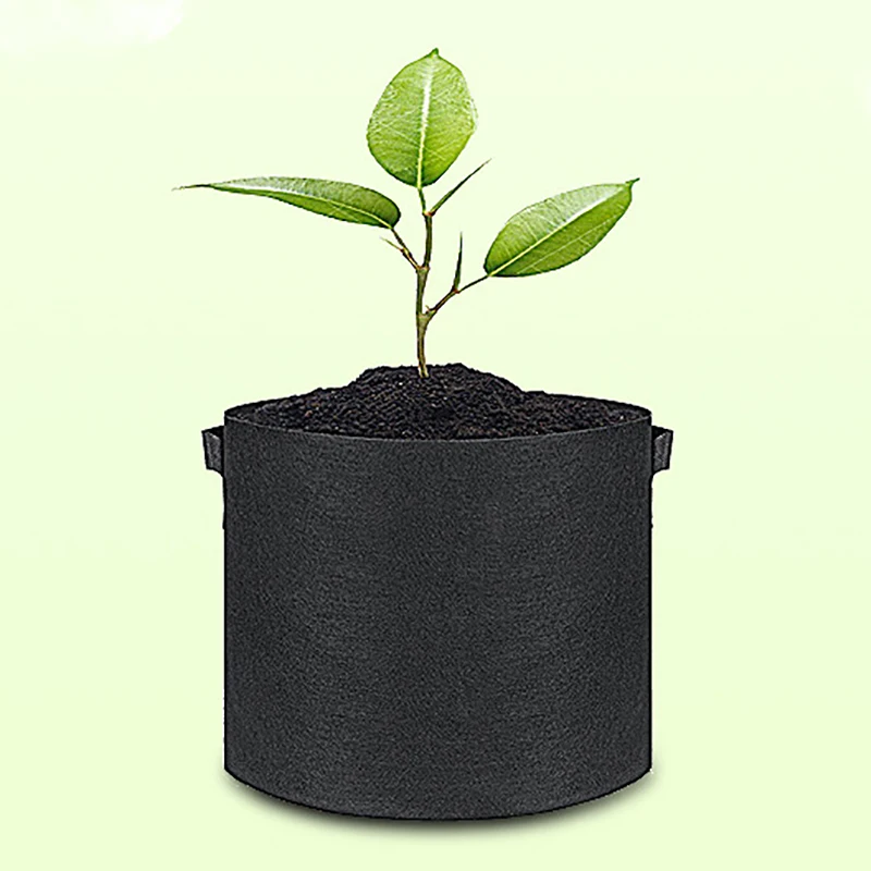 5-Pack 5 Gallon Black Grow Bags/Aeration Fabric Pots With Handles Environmental Protection Felt Planting Bag
5-Pack 5 Gallon Black Grow Bags/Aeration Fabric Pots With Handles Environmental Protection Felt Planting Bag
