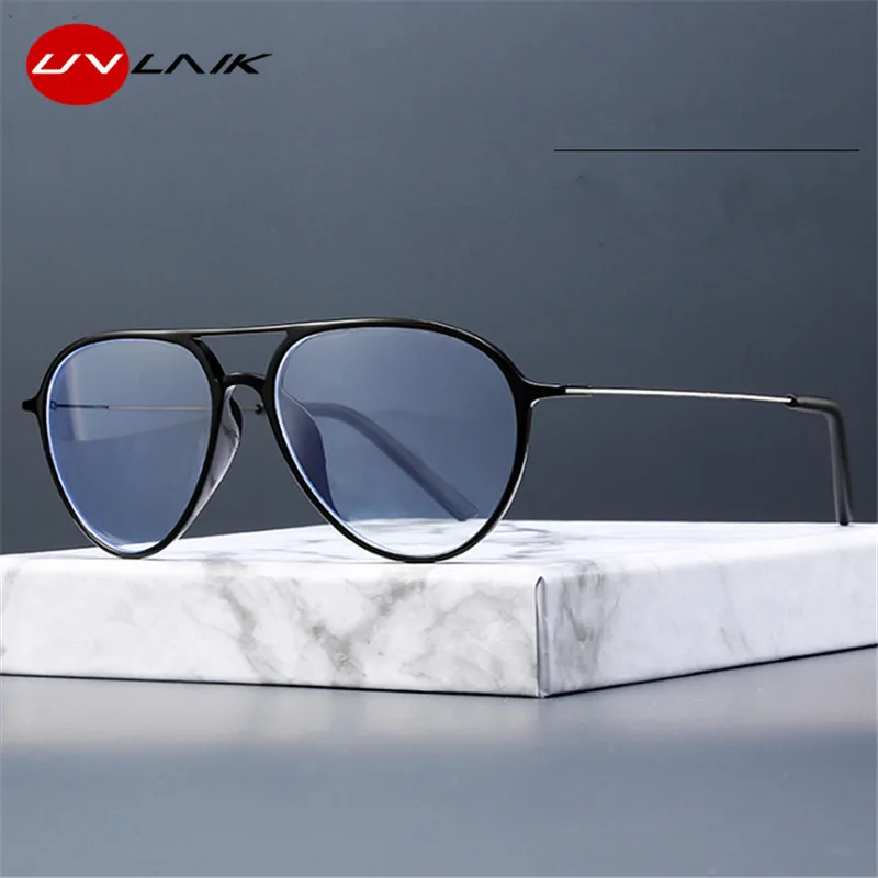 UVLAIK Transparent Glasses Frame Men Women Anti Blue light Pilot Eyeglasses Clear Glasses Optical Spectacle Frame with Box
UVLAIK Transparent Glasses Frame Men Women Anti Blue light Pilot Eyeglasses Clear Glasses Optical Spectacle Frame with Box