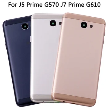 

New J7 Prime G610F G610 On7 2016 Metal Back Housing For Samsung Galaxy J5 Prime G570F G570 On5 2016 Back Battery Cover Housing