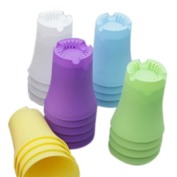 20PCS Small Vientiane Pot Gardening Plastic Flower Pot Round High Waist Pot Black Matte Fleshy Ball 
20PCS Small Vientiane Pot Gardening Plastic Flower Pot Round High Waist Pot Black Matte Fleshy Ball