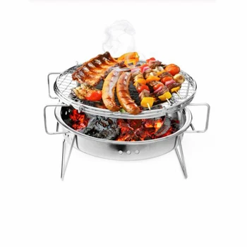 Stainless Steel BBQ Grill Vouwen Draagbare Houtskool Outdoor Camping Patio Barbecue Kachel Kookgerei BBQ Gereedschap Accessoires 
Stainless Steel BBQ Grill Vouwen Draagbare Houtskool Outdoor Camping Patio Barbecue Kachel Kookgerei BBQ Gereedschap Accessoires