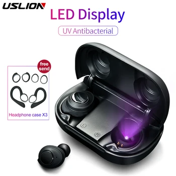 USLION Wireless 5.0 Bluetooth Earphone TWS UV Antibacterial LED Power Display Lightweight Comfortable Waterproof Type-C Charging
USLION Wireless 5.0 Bluetooth Earphone TWS UV Antibacterial LED Power Display Lightweight Comfortable Waterproof Type-C Charging
