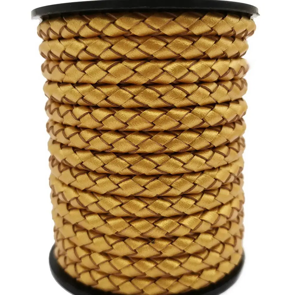 AaaZee 1 Yard 5mm Round Gold Braided Bolo Ties Leather Strap Cord for DIY Bracelet Jewelry Making Crafts
AaaZee 1 Yard 5mm Round Gold Braided Bolo Ties Leather Strap Cord for DIY Bracelet Jewelry Making Crafts