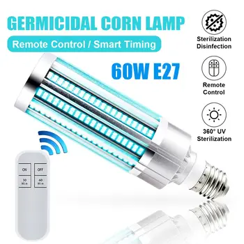 60W UV Germicidal Lamp E27 Ultraviolet UVC Light Corn Bulb Disinfection Lamp Sterilization LED Lights Home Clean Air Kill Mites
60W UV Germicidal Lamp E27 Ultraviolet UVC Light Corn Bulb Disinfection Lamp Sterilization LED Lights Home Clean Air Kill Mites