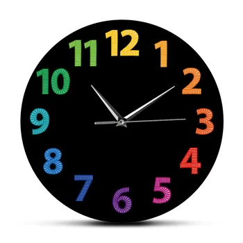 Colorful Big Numbers Modern Wall Clock Decorative Rainbow Printed Numerals Wall Watch Living Room Silent Quartz Clock Home Decor
Colorful Big Numbers Modern Wall Clock Decorative Rainbow Printed Numerals Wall Watch Living Room Silent Quartz Clock Home Decor