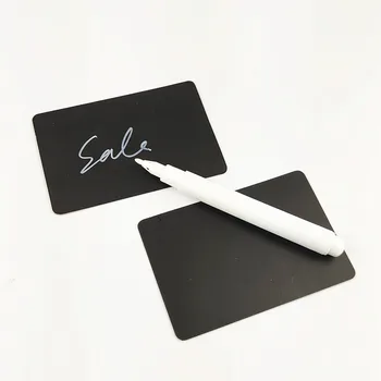 Store Advertising Promotion POP Hard Paper Price Price Card 9x5.4cm Reuse Wipe Cleanable in Black with White Waterborne Pen 1bag
Store Advertising Promotion POP Hard Paper Price Price Card 9x5.4cm Reuse Wipe Cleanable in Black with White Waterborne Pen 1bag
