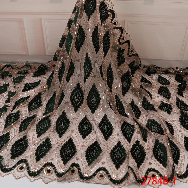 NIAI Nigerian Velvet Lace Fabric 2019 High Quality African Lace Fabric With Sequins French Lace Fabric For Dress XY2784B-1 
NIAI Nigerian Velvet Lace Fabric 2019 High Quality African Lace Fabric With Sequins French Lace Fabric For Dress XY2784B-1