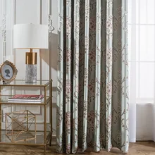Chinese Pastoral Jacquard Blackout Curtains for Living Room Bedroom Tulle Curtains for Dining Room Decor Blind Drapes Customize
Chinese Pastoral Jacquard Blackout Curtains for Living Room Bedroom Tulle Curtains for Dining Room Decor Blind Drapes Customize