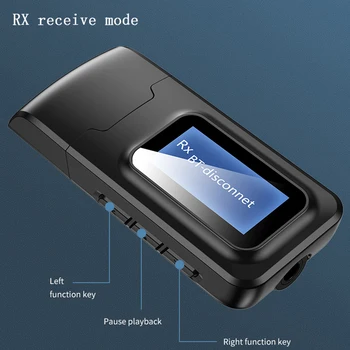 USB 5.0 Adapter 2 In 1 LCD Display Optional Device Connection Bluetooth Receiver Transmitter For TV Headphone
USB 5.0 Adapter 2 In 1 LCD Display Optional Device Connection Bluetooth Receiver Transmitter For TV Headphone