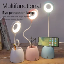 LED Table Lamp Learning Night Light USB Touch Eye Protection Stepless Dimming Desk Light Multi-Function Bracket Pen Holder свет
LED Table Lamp Learning Night Light USB Touch Eye Protection Stepless Dimming Desk Light Multi-Function Bracket Pen Holder свет