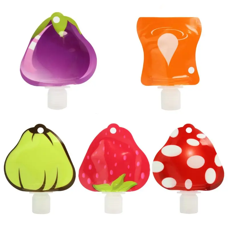 Mini Plastic Triangle Fruit Shape Empty Storage Bag Lotion Cream Shampoo Dispenser Water Drop Printed Refillable Bottle Containe
Mini Plastic Triangle Fruit Shape Empty Storage Bag Lotion Cream Shampoo Dispenser Water Drop Printed Refillable Bottle Containe