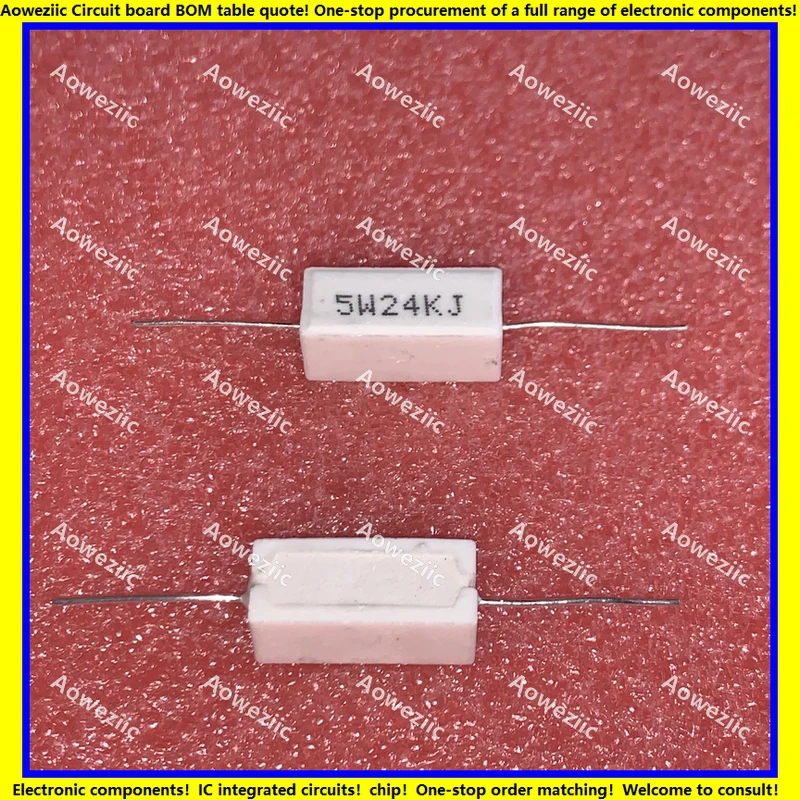 10Pcs RX27-1 SQP Horizontal Cement Resistance 5W24K 5W24000ohm 5W24KJ 5W24000RJ Ceramic Resistance Precision 5% Power Resistance
10Pcs RX27-1 SQP Horizontal Cement Resistance 5W24K 5W24000ohm 5W24KJ 5W24000RJ Ceramic Resistance Precision 5% Power Resistance