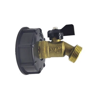1pcs IBC Tank Adapter Brass + plastic S60 internal thread Faucet Nozzle Valve