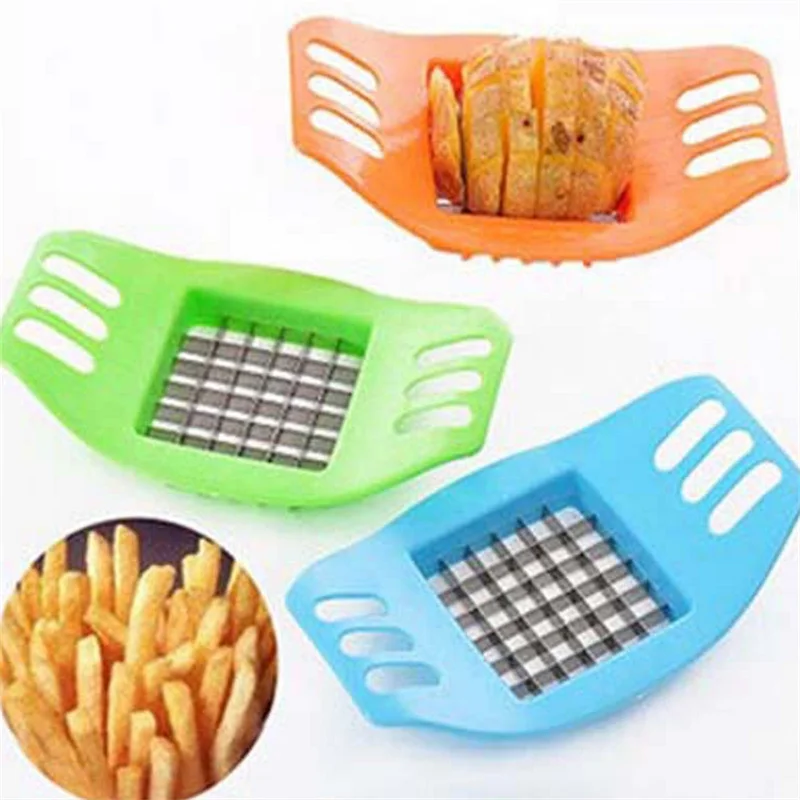 Фото Multifunctional 1Pcs French Fry Potato Chip Cut Cutter Vegetable Fruit Slicer Chopper Chipper Blade Easy Kitchen Tools | Дом и сад