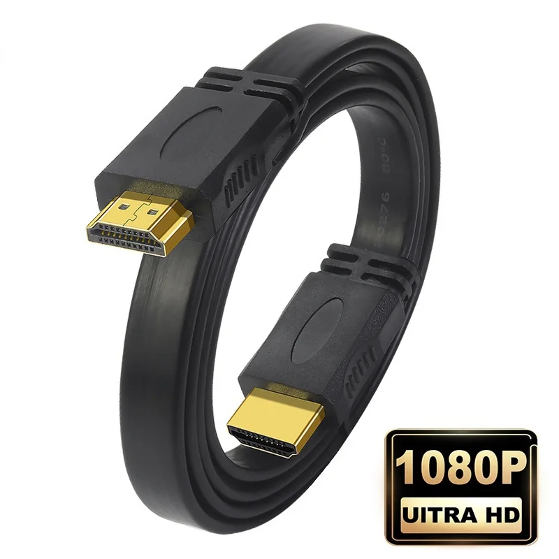 

For HDMI Compatible Cable 1080P Thin Flat Line Male to Male V1.4 Cable for HDTV Cable High-definition Wire 0.3m 1M 1.5M