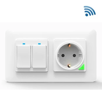 WiFi EU Plug Smart Lamp Light Switch Socket DIY Remote APP Voice Control LED Home Improvement Accessories
WiFi EU Plug Smart Lamp Light Switch Socket DIY Remote APP Voice Control LED Home Improvement Accessories