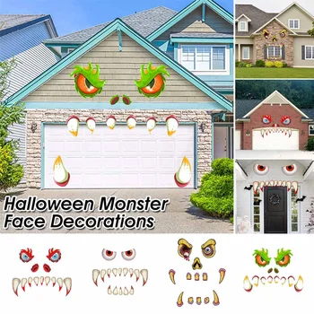 Halloween Monster Face Home Decoration Outdoor Garage Door Archway Car Party Decor Faces Wall Sticker Window Wall Decals Stickes 
Halloween Monster Face Home Decoration Outdoor Garage Door Archway Car Party Decor Faces Wall Sticker Window Wall Decals Stickes