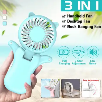 3 in 1 Folding Portable Mini Fan USB Charging Electric Handheld Cooling Fan 3 Speed Silent Desktop Hanging Neck Pocket Small Fan
3 in 1 Folding Portable Mini Fan USB Charging Electric Handheld Cooling Fan 3 Speed Silent Desktop Hanging Neck Pocket Small Fan