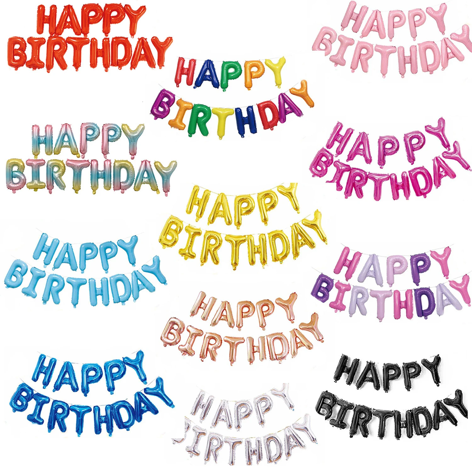 13 Pc 16 Inch Rose Gold Birthday Letters Balloons Happy Birthday Party Decorations Children Shower Inflatable Globos
13 Pc 16 Inch Rose Gold Birthday Letters Balloons Happy Birthday Party Decorations Children Shower Inflatable Globos