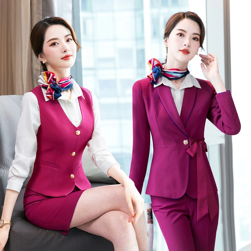 Formal Women Business Suits Autumn Winter Office Ladies Airline Stewardess Work Wear OL Styles Professional Blazers Sets
Formal Women Business Suits Autumn Winter Office Ladies Airline Stewardess Work Wear OL Styles Professional Blazers Sets