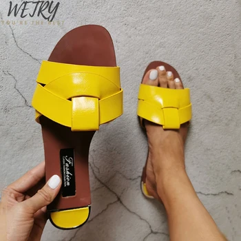 IN 2020 Plus Size Women Sandals Slip-on Comfort PU Outside Summer Slides Retro Flat Casual Summer Female Shoes Leather Sandals
IN 2020 Plus Size Women Sandals Slip-on Comfort PU Outside Summer Slides Retro Flat Casual Summer Female Shoes Leather Sandals
