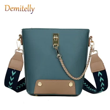 The new wild ladies shoulder bag high quality PU leather wide shoulder strap crossbody bucket bag fashion chain ladies handbag
The new wild ladies shoulder bag high quality PU leather wide shoulder strap crossbody bucket bag fashion chain ladies handbag