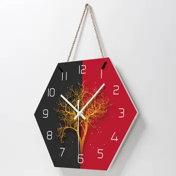 Acrylic Lanyard Wall Clock Hexagon 14 Inch Gold Tree Pattern Wall Clock Suitable for Living Room Office 
Acrylic Lanyard Wall Clock Hexagon 14 Inch Gold Tree Pattern Wall Clock Suitable for Living Room Office