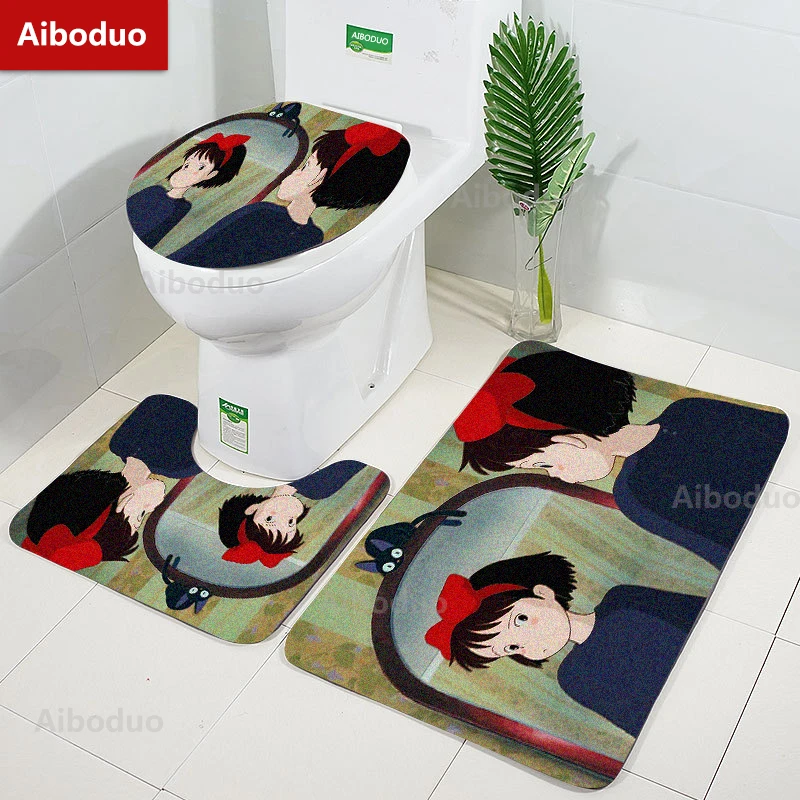 Aiboduo Hot Sale Kiki's Delivery Service NonSlip 3pcs/set Toilet Lid Cover Set BathMat Carpet Restroom Rug Anime Home Decoration
Aiboduo Hot Sale Kiki's Delivery Service NonSlip 3pcs/set Toilet Lid Cover Set BathMat Carpet Restroom Rug Anime Home Decoration