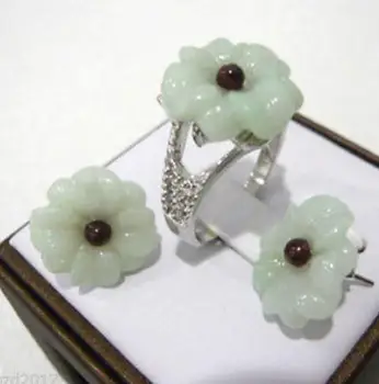 Free Shipping Beautiful White jade Engraved Flower Design Earring Ring Fashion Wedding Party Jewellery
Free Shipping Beautiful White jade Engraved Flower Design Earring Ring Fashion Wedding Party Jewellery