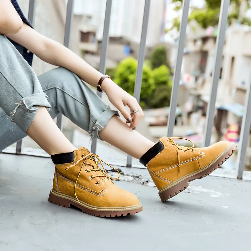 Autumn And Winter Worker Boots Genuine Leather Martin Boots Women's plus Velvet round-Toe Waterproof Boots Europe And America Uf
Autumn And Winter Worker Boots Genuine Leather Martin Boots Women's plus Velvet round-Toe Waterproof Boots Europe And America Uf