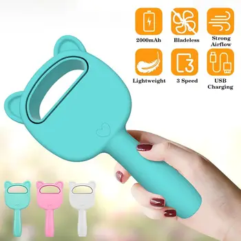 3 Speeds 2000mAh Handheld Bladeless Fan USB Rechargeable Cute Cat Fan Portable for Home Bedroom Baby Room Office Outdoor
3 Speeds 2000mAh Handheld Bladeless Fan USB Rechargeable Cute Cat Fan Portable for Home Bedroom Baby Room Office Outdoor