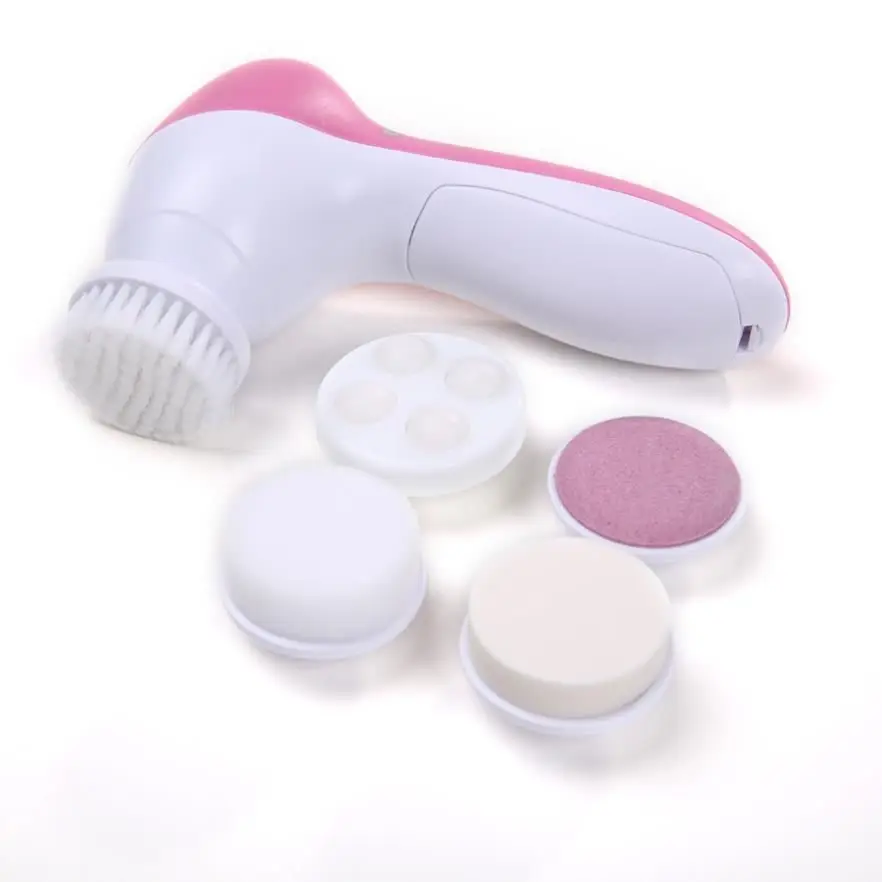 

5in1 Multifunction Electric Face Facial Cleansing Brush Spa Skin Care Massage make up tool