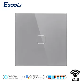 Esooli EU Standard Tuya Smartlife WiFi APP Control Light Switch Google Home Amazon Alexa Voice Control 1 Gang Touch Switch
Esooli EU Standard Tuya Smartlife WiFi APP Control Light Switch Google Home Amazon Alexa Voice Control 1 Gang Touch Switch