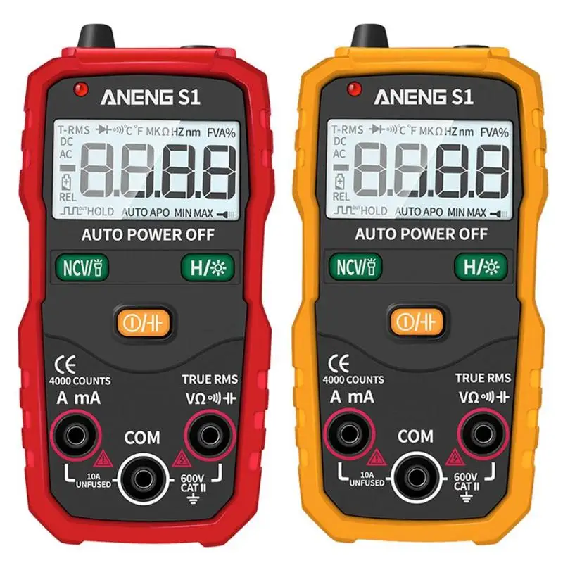 ANENG Digital Multimeter S1 LCD Backlight Digital Multimeter Capacitor Tester Automotive Electrical Capacitance Mete Tester
ANENG Digital Multimeter S1 LCD Backlight Digital Multimeter Capacitor Tester Automotive Electrical Capacitance Mete Tester
