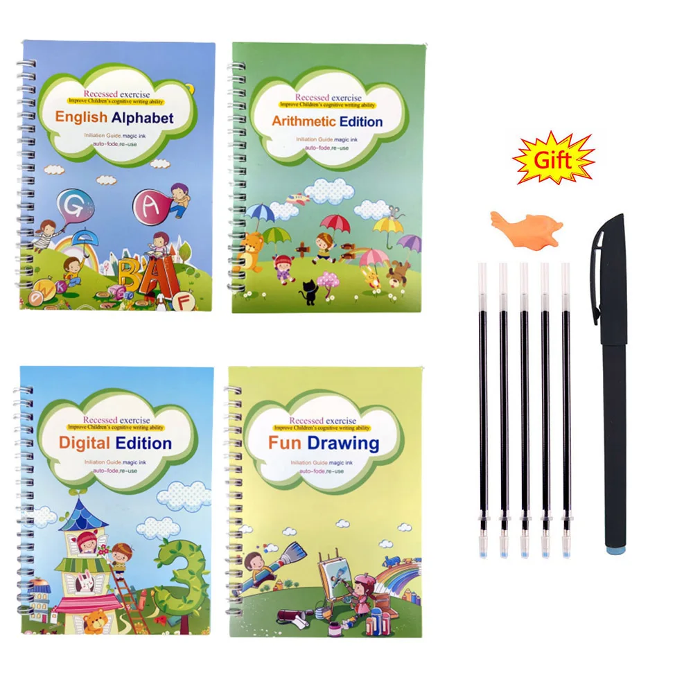3D Magic Copybook Montessori Toys for Children Educational Toys for Girls Calligraphy First Full English Copybook in The World
3D Magic Copybook Montessori Toys for Children Educational Toys for Girls Calligraphy First Full English Copybook in The World