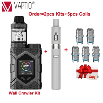 Vaptio Wall Crawler Vape 80W Atomizer 2ml 5ml Free C FLAT MINI SOLO MINI Core TCR 1.3" Screen E Cigarette Kit No 18650 Battery
Vaptio Wall Crawler Vape 80W Atomizer 2ml 5ml Free C FLAT MINI SOLO MINI Core TCR 1.3" Screen E Cigarette Kit No 18650 Battery