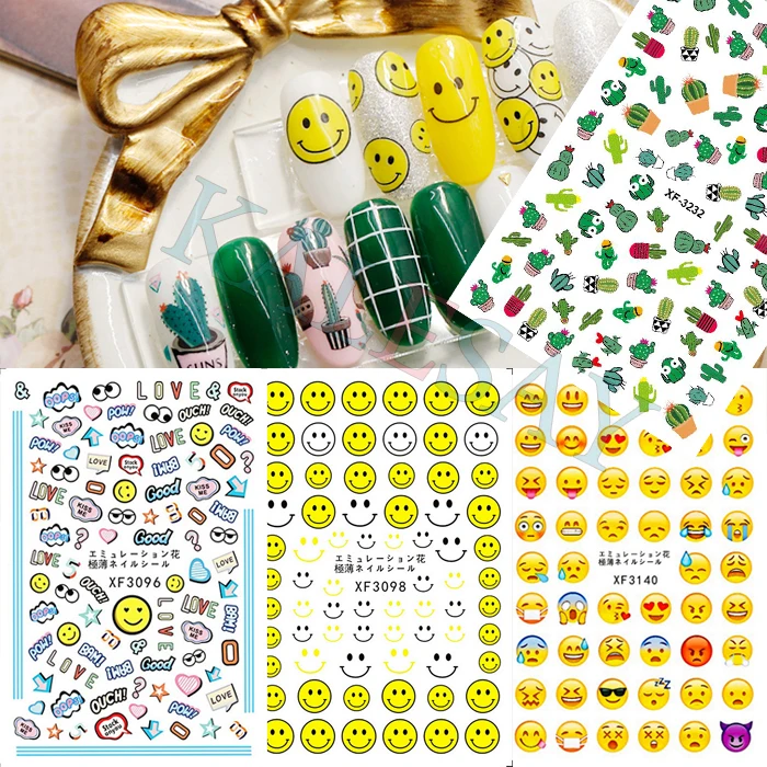 DIY Nails Sticker Art Decoration Smile Face Nails Stickers Decal Manicure Happy Stickers for Nails Design Accessoires Charm Tips
DIY Nails Sticker Art Decoration Smile Face Nails Stickers Decal Manicure Happy Stickers for Nails Design Accessoires Charm Tips