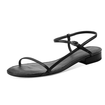 Genuine leather 2cm low heels sandals woman fashion ladies casual work shoes black beige green large size 41 42 43
Genuine leather 2cm low heels sandals woman fashion ladies casual work shoes black beige green large size 41 42 43