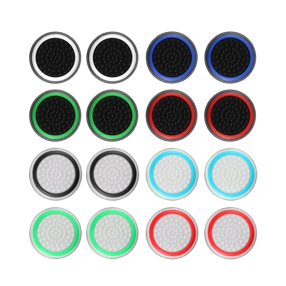 

4pcs Silicone Analog Thumb Stick Grips Cover for Xbox 360 One Playstation 4 PS4 Pro Slim PS3 Gamepad Cap Joystick Cap cases