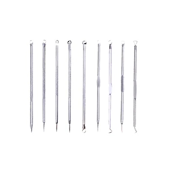 9 pcs/set Stainless Steel Acne Needle Blackhead Remover Tool Kit Pimple Comedone Extractor Tool Practical Beauty Tools Set
9 pcs/set Stainless Steel Acne Needle Blackhead Remover Tool Kit Pimple Comedone Extractor Tool Practical Beauty Tools Set