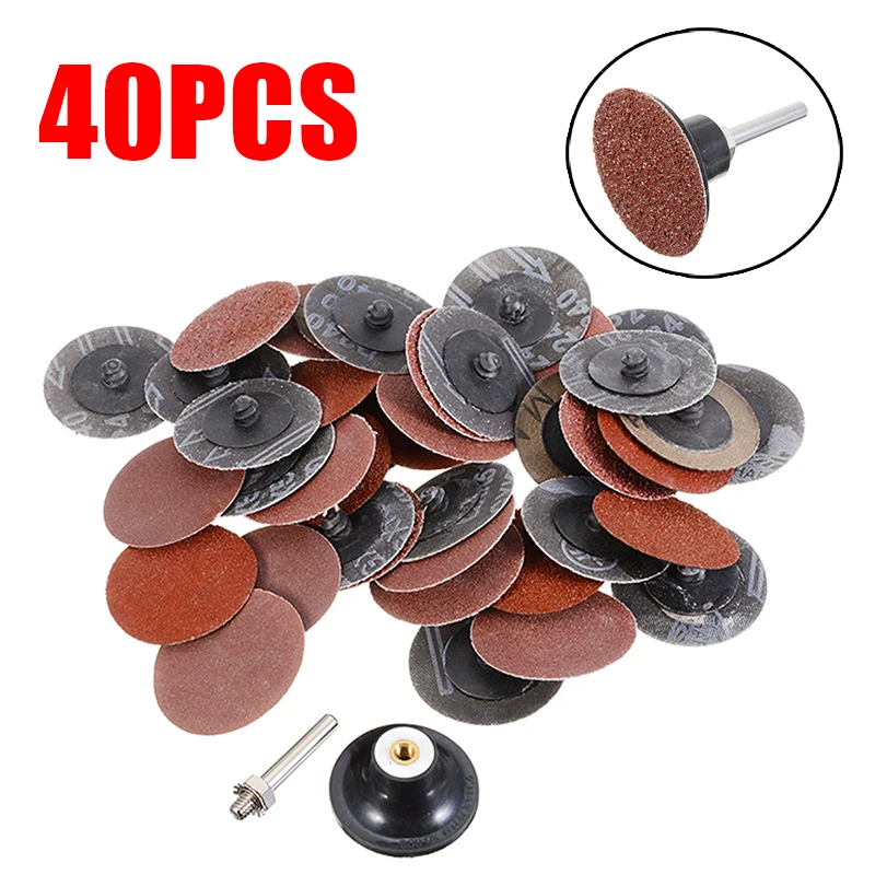 40pcs/set 2'' Mini Sanding Disc 50mm 40/80/120/240 Girts Sanding Disc Metal Cleaning Polishing Abrasive Tool with 1/4" Shank
40pcs/set 2'' Mini Sanding Disc 50mm 40/80/120/240 Girts Sanding Disc Metal Cleaning Polishing Abrasive Tool with 1/4" Shank